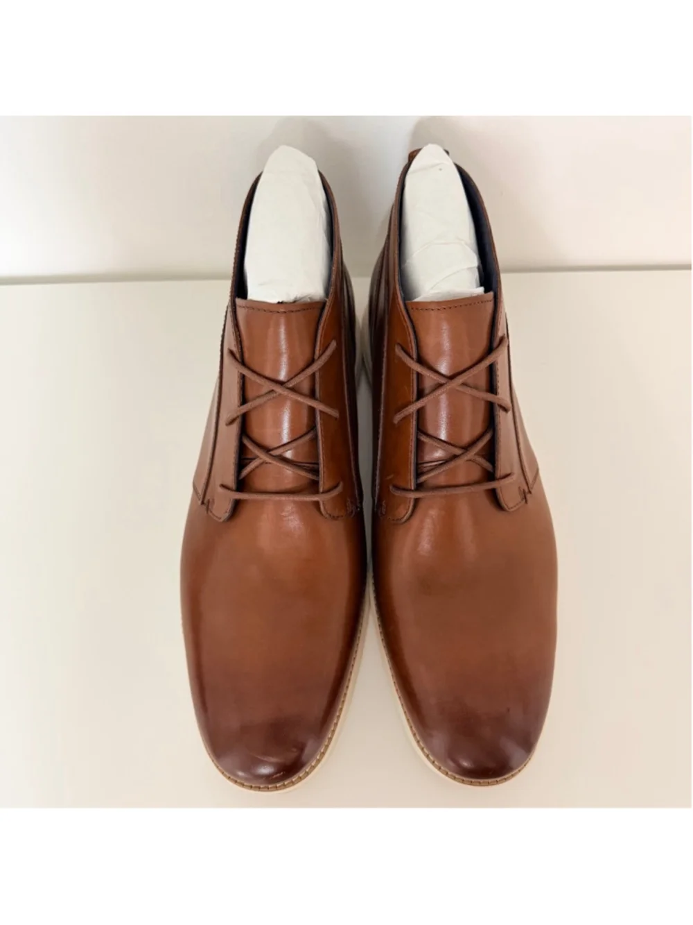 Cole Haan New Original Grand Chukka Boots Men's Size 15 Woodbury Ivory C28213